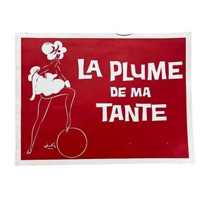 Vintage Original Broadway Program Playbill La Plume De Ma Tante 1958